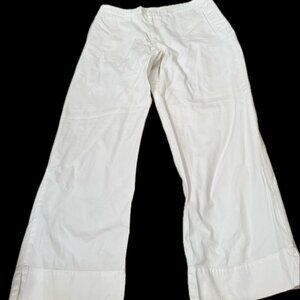 Ralph Lauren Women's White Wide Leg Cargo Pants - Size 8- Excellent Condition!